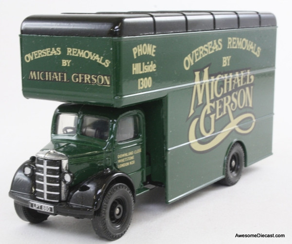 Corgi 1:50 Bedford O Series Pantechnicon, Green 'Michael Gerson Removals'