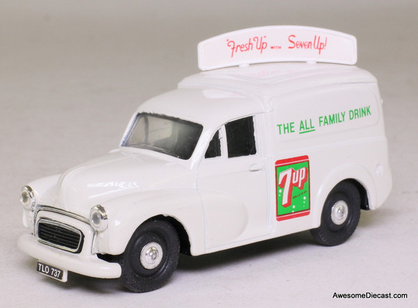 Corgi 1:43 Morris Minor 1000 Van, white '7Up'