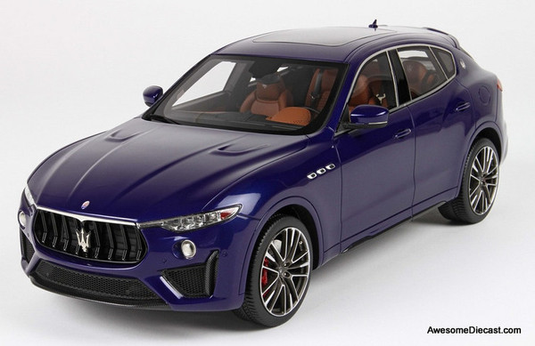 BBR Models 1:18 Maserati Levante V8, Trofeo Blue