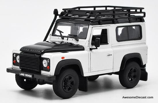Welly 1:24 Land Rover Defender, White