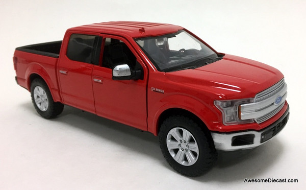 Motormax 1:27 2019 Ford F-150 Lariet Crew Cab, Red