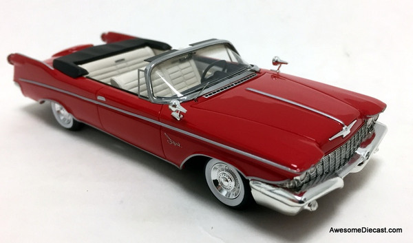 GLM 1:43 1960 Imperial Crown Convertible, Red (Roof Open)