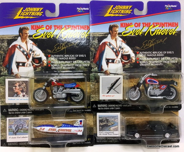 Johnny Lightning 1:64 Set Of 4 Stunt Vehicles: Evil Knievel 