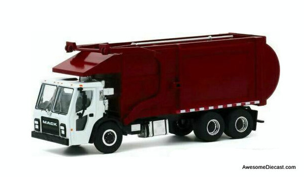 Greenlight 1:64 2019 Mack LR Refuse Truck, Burgandy/White