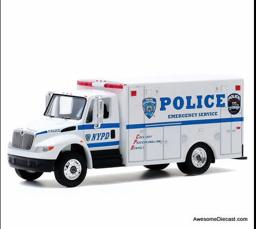 Greenlight 1:64 2013 IH DuraStar Ambulance: NYPD Emergency Services
