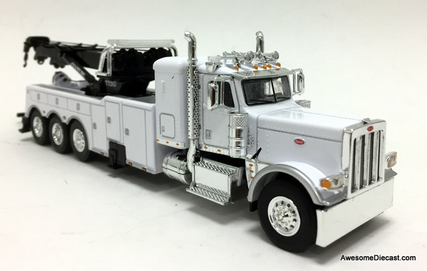 DCP by FG 1:64 Peterbilt 389 36" Sleeper w/Century  Rotator Tri-axle Wrecker, White