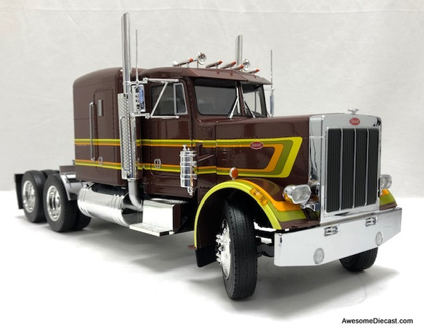 Road Kings 1:18 1967 Peterbilt 359 Tractor Metallic Brown 