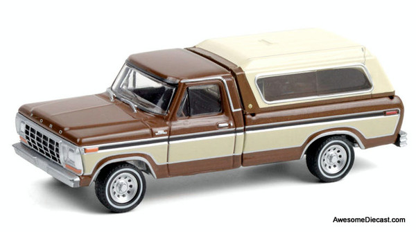 Greenlight 1:64 1979 Ford F-150, Metallic Brown/Cream