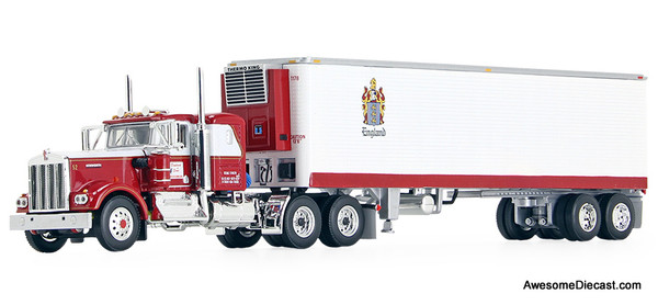 Last One!! DCP by FG 1:64 KW W900A w/ 36" Sleeper & 40' Vintage Reefer Trailer" CR England