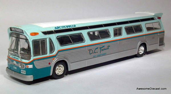 GM TDH-5301 Fishbowl Transit Bus - DC Transit #5300 Route 68 - 1:50 Diecast Model by Corgi