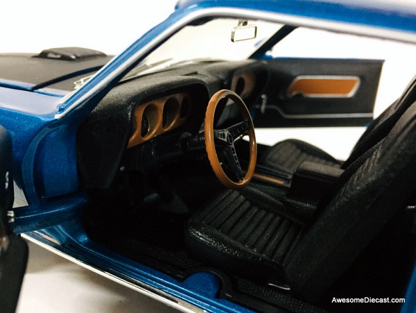 ミニカー American Muscle 1969 Mustang Mach 1 1/18 American Muscle 1:18 1969 Ford Mustang Mach 1, Metallic Blue
