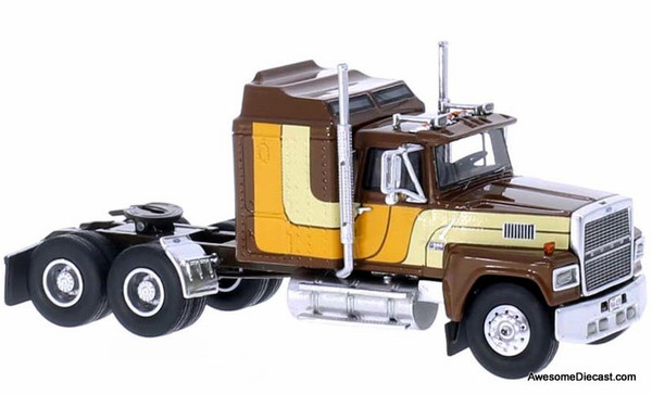 Neo 1:64 1978 Ford LTL-9000 Sleeper Cab, Brown/Custom