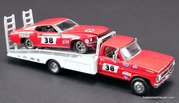 Acme 1:64 Ford F-350 Ramp Truck w/1969 Trans Am Mustang #38: Allan Moffat