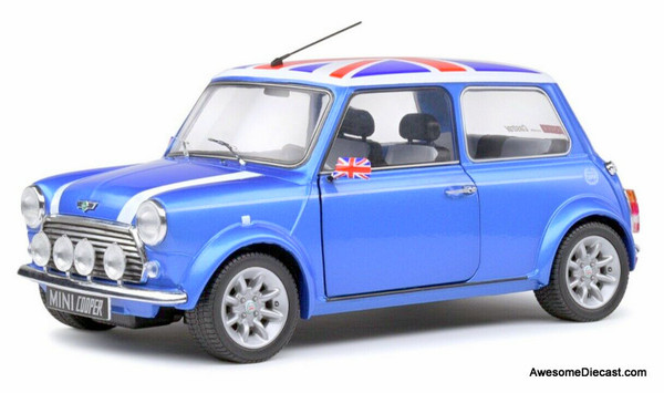 Only One!! Solido 1:18 Mini Cooper Sport Special Edition, Fisherman Blue