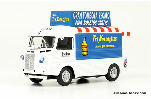 Hatchette 1:43 1959 Citroen Type H Delivery Truck: TriNaranjus ( Spanish Orange Juice)
