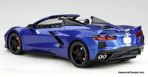 GT Spirit 1:18 2021 Chevrolet Corvette C8 Convertible, Elkhart Blue