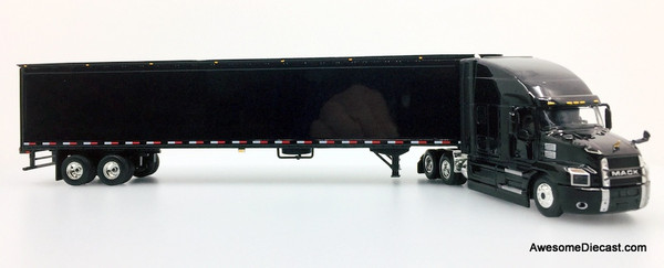 First Gear 1:64 Mack Anthem Sleeper Cab w/53' Tandem Axle Trailer, Black