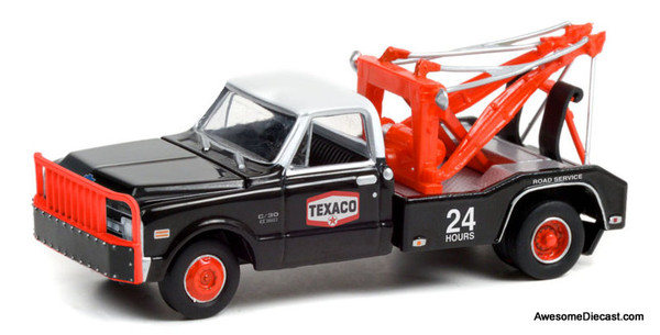 Greenlight 1:64 1970 Chevrolet C-30 Dually Wrecker: Texaco 24 hour Road Service