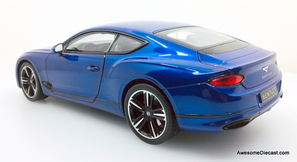 Norev 1:18 2018 Bentley Continental GT, Sequin Blue