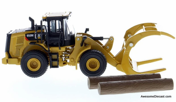 Diecast Masters 1:64 Cat 950M Wheel Loader w/Log Fork