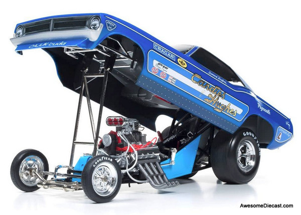 AutoWorld 1:18 1970 Plymouth Cuda Funny Car: Candies & Hughes