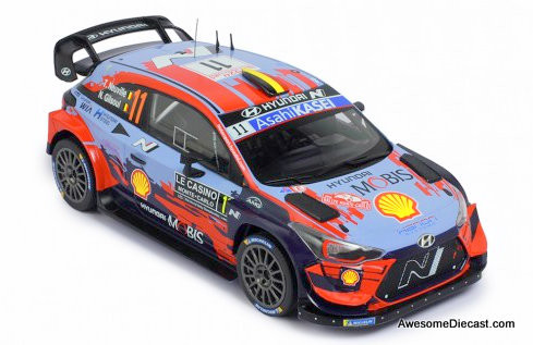 IXO 1:18 2020 Hyundai i20 Coupe WRC #11: Winning Car 2020 Monte Carlo Rally, T.Neuville/N.Gilsoul