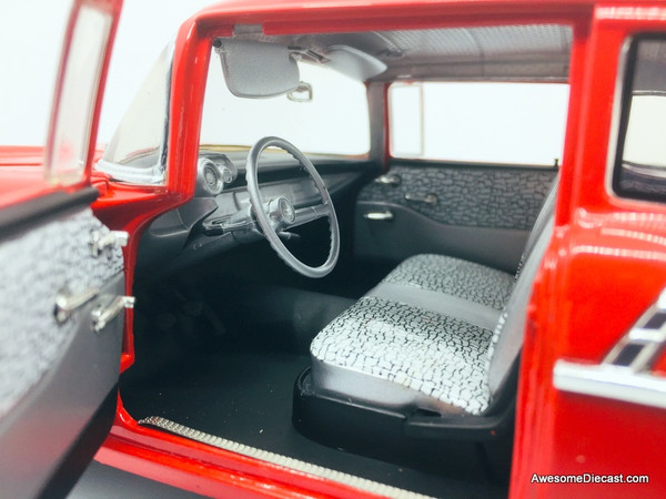 Highway 61 1:18 1957 Chevrolet 150 Utility Sedan, Red