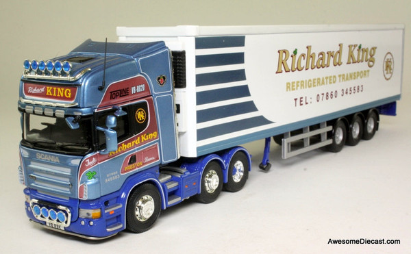 Corgi 1:50 Scania R Series Tractor w/ Refrigerated Trailer: Richard King Transport, Preston Lancashire