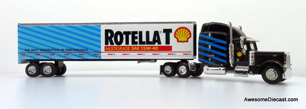 Only One! Liberty Classics 1:64 Peterbilt 379 Conventional Semi w/ Trailer: Shell "Rotella T"