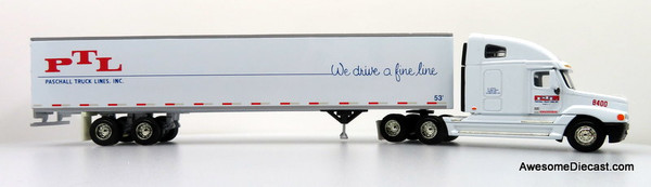 Only One! PEM Hartoy 1:64 Freightliner Century w/ 53' Trailer: Paschall Truck Lines (PTL)