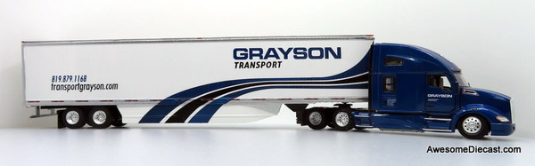 Only One! Tonkin Replicas 1:53 Kenworth T680 Sleeper Cab w/ 53' GDC Trailers w/ Skirts: Transport Grayson