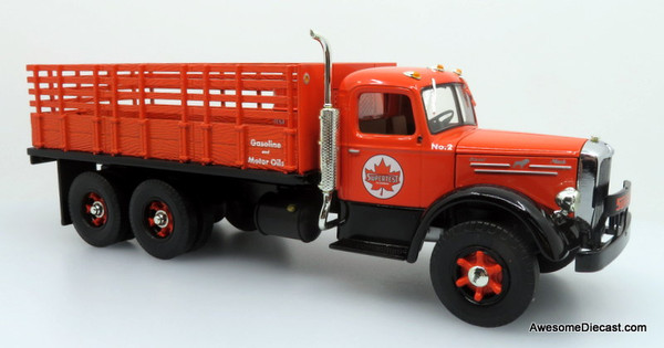 Only One! First Gear 1:34 Mack L Series Stake Truck: Supertest