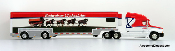 Only One! SpecCast 1:64 Freightliner C120 w/ Featherlite Trailer: Budweiser Clydesdales