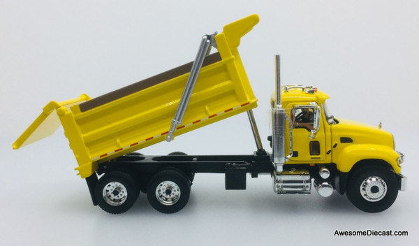 First Gear 1:64 Mack Granite Dump Truck, Yellow