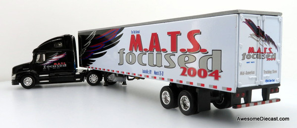 Only One! DG Productions 1:64 Volvo VNL Sleeper Cab w/ 53' Refrigerated Trailer: MATS Focused 2004 / Mid-America Truck Show