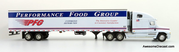Only One! DG Productions 1:64 Freightliner Century Sleeper Cab w/ 53' Refrigerated Trailer: Kenneth O. Lester Co. / Performance Food Group (PFG)