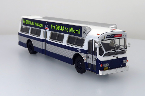 Last One!! Iconic Replicas 1:87 Flxible 53102 Transit Bus w/ Bus-O-Rama Boards: MTA New York City 2