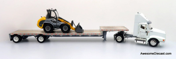 Only One! Tonkin Replicas 1:53 International 9400i Day Cab w/ Dropdeck Trailer & Kramer Allrad 580 Wheel Loader: Kramer Allrad