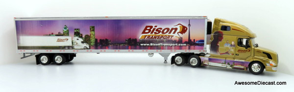 Only One! Tonkin Replicas 1:53 Volvo VNL 670 Sleeper Cab w/ 53' GDC Refrigerated Trailer: Bison Transport