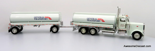 Only One! Tonkin Replicas 1:53 Peterbilt 388 Tank Truck w/ Fuel Tank Trailer: General Transport