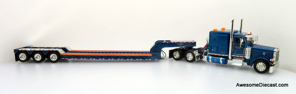 Only One! Tonkin Replicas 1:53 Peterbilt 379 Sleeper Cab w/ Lowboy Trailer: Western Distributing Transportation