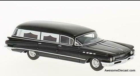 BoS 1:87 Buick Flxible Premier Hearse, Black