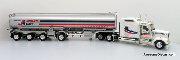 Only One! Tonkin Replicas 1:53 Kenworth W900 Sleeper Cab w/ 4-Axle Fuel Tanker Trailer: Transport Jacques Auger