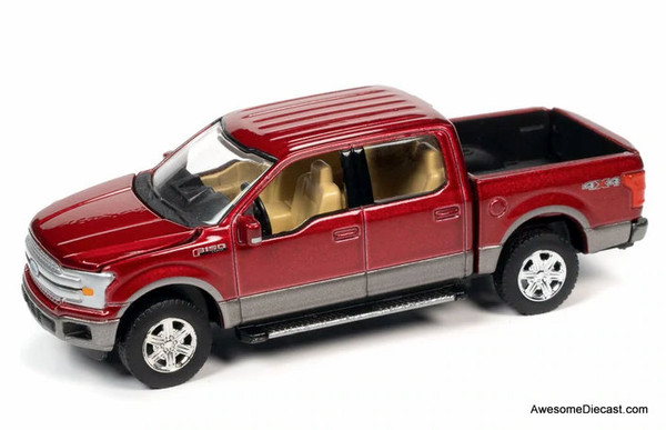 Auto World 1:64 2019 Ford F-150 Lariat, Ruby Red Metallic