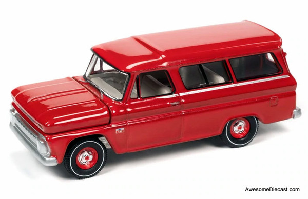 Auto World 1:64 1966 Chevrolet Suburban, Red 
