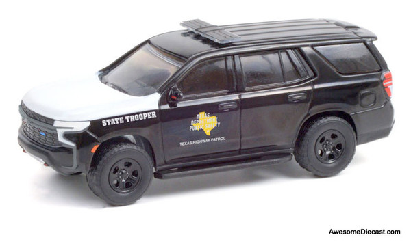 Greenlight 1:64 2021 Chevrolet Tahoe Police Pursuit Vehicle: Texas Highway Patrol