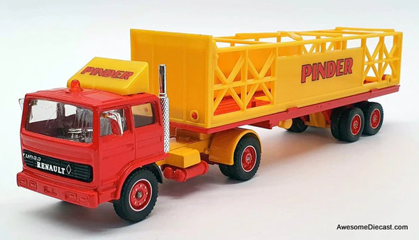 Verem 1:50 Renault Day Cab w/Flatbed Trailer: Pinder Circus