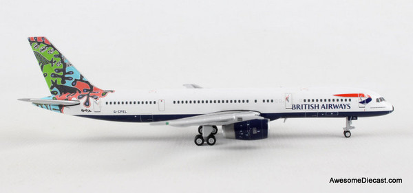 Gemini Jets 1:400 Boeing 757-200: British Airways, Animals & Trees