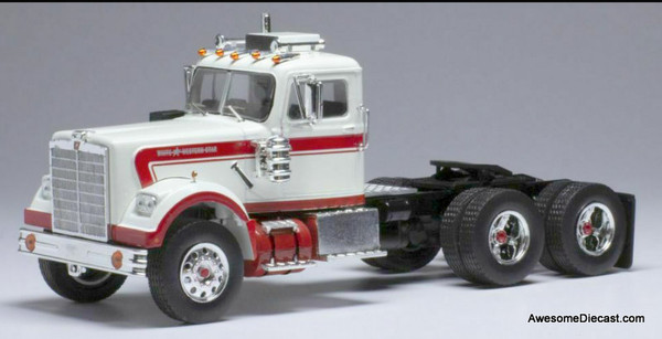 IXO 1:43 1970 Western Star 4684 Tractor, White/Red