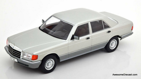 MCG 1:18 1979 Mercedes Benz 380 SE, Metallic Silver